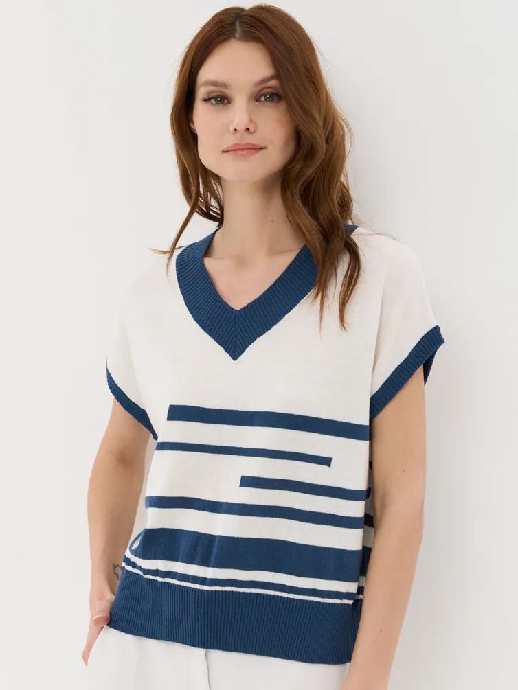 Kamizelka Newvay #7231-40247 mol/denim