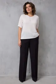 Брюки BegiModa арт. 6079 чёрный баклажан
