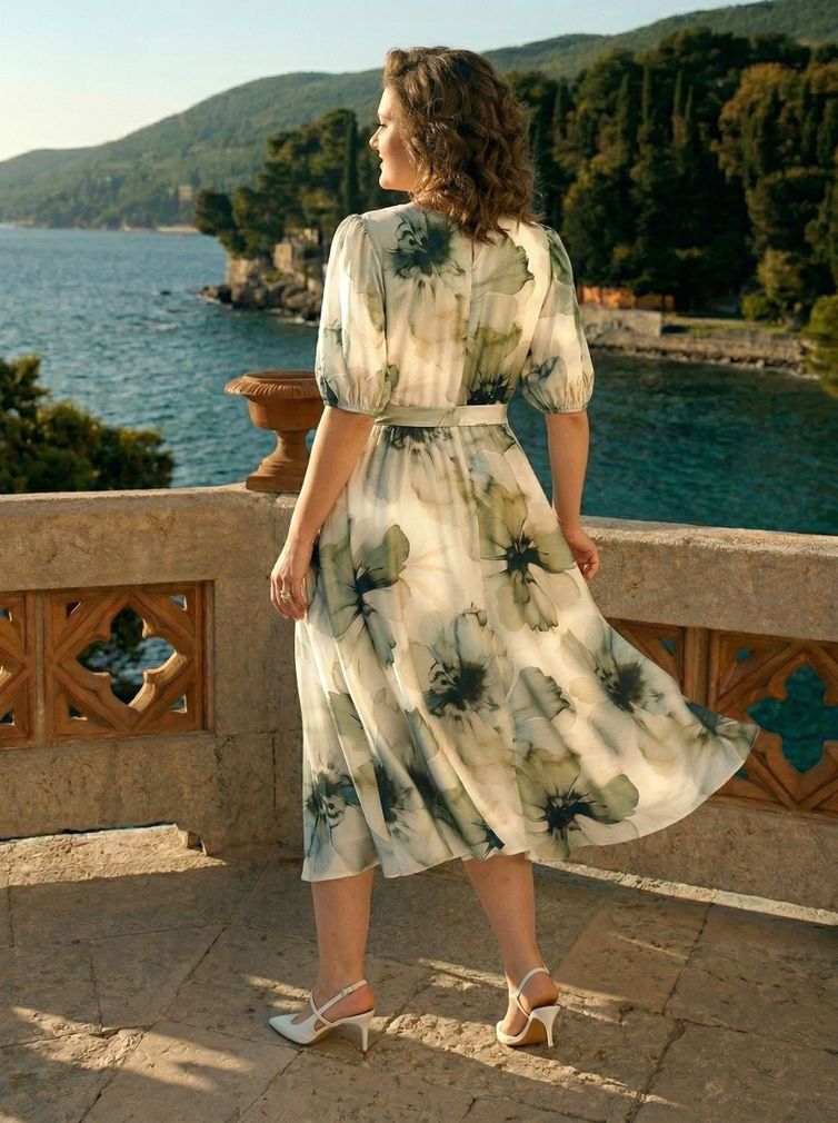 Платье Лилиана арт. 1536 олив