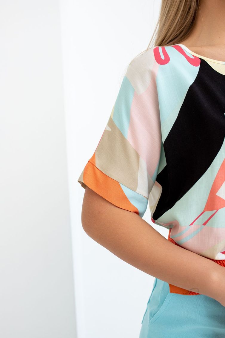 Блуза TOOK A LOOK & Angelika арт. ТБ-300к абстракция