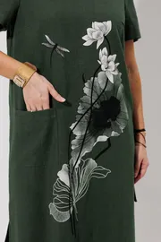 Платье Galean Style арт. 963 темн.хаки