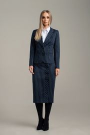 Suit MARIKA #429 t.sin v polosku