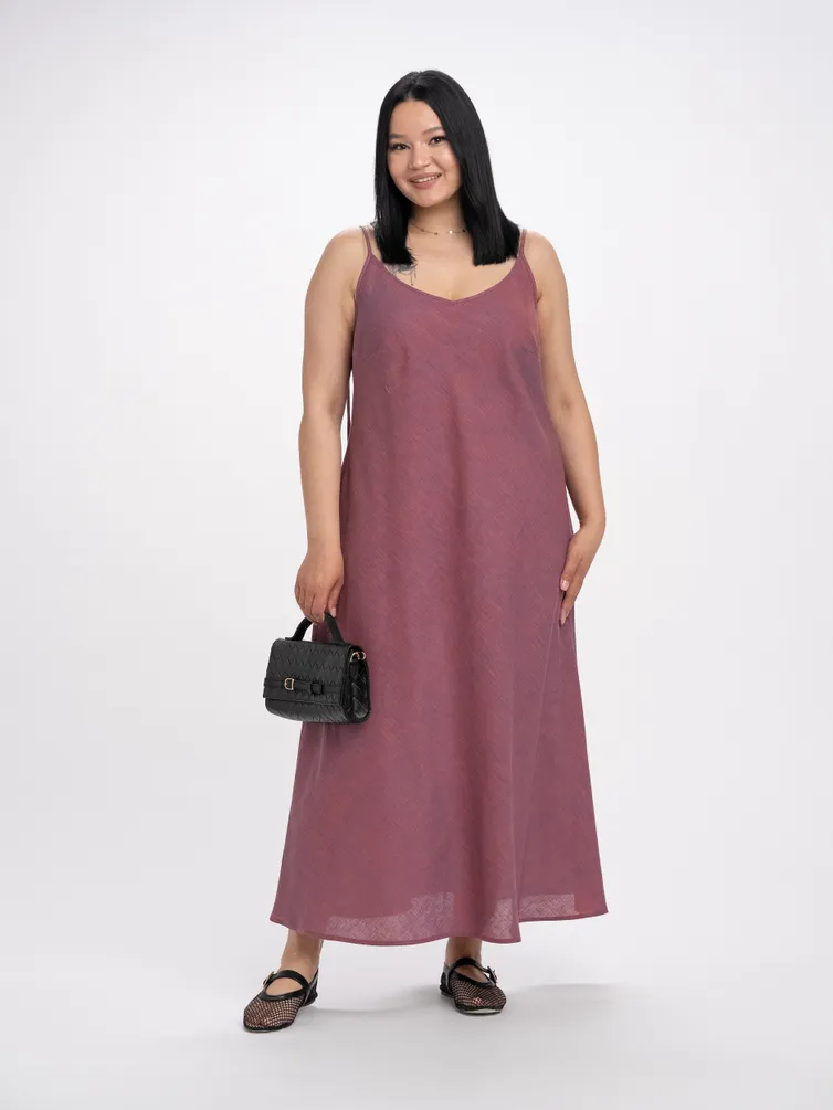 Sukienka FASHION CENTRE #L-4259/Sine-kirpichnyj melanzh/170