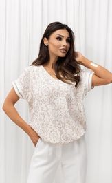 Blouse nika.pl 0201126 Emi-11 svetlo-korich