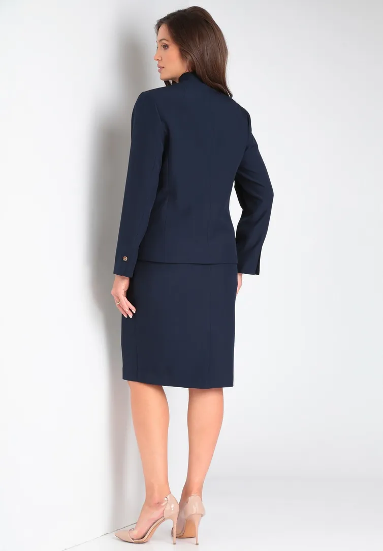 Garnitur Vilena-fashion #921 temno-sinij