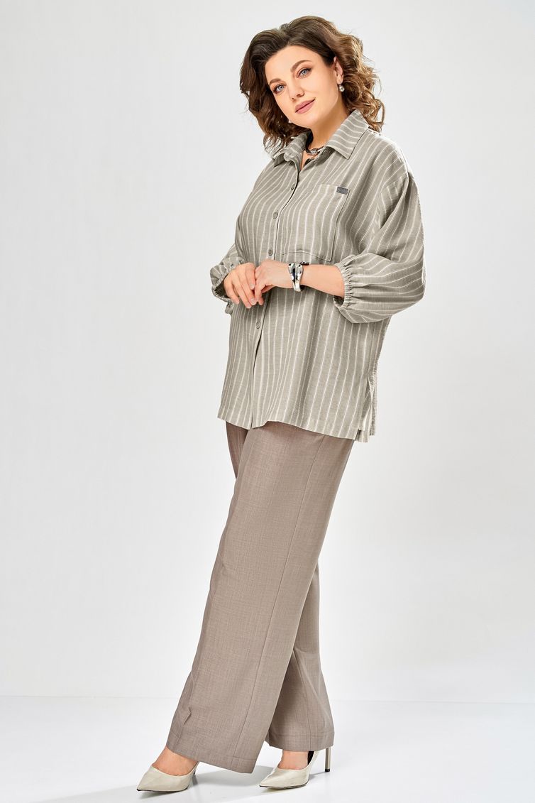 Комплект Ольга Стиль арт. С1017 хаки-коричневый