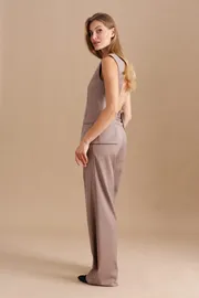 Waistcoat Elletto Life #3779 temno-bezhevyj