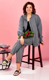 Костюм Ava fashion М-178 серый