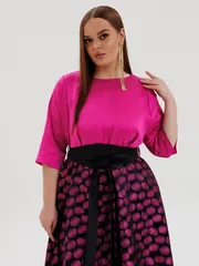 Sukienka Anastasia MAK #1229-D Fuksiya + gorox