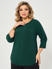 Блуза DORA plus арт. 0220-2 темно-зеленый