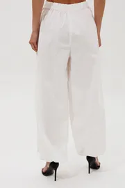 Spodnie V&N fashion #1161_belyj
