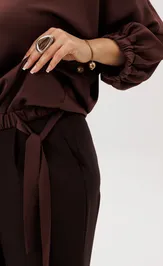 Блузка Anelli Laurel 1662 бельгийский шоколад