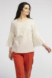 Bluzka FASHION CENTRE #L-3708 belyj v gorox
