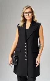 Waistcoat Ava fashion M-242 chernyj