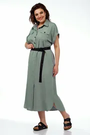 Платье Michel Chic арт. 993/1 олив = 993/2 т.олив