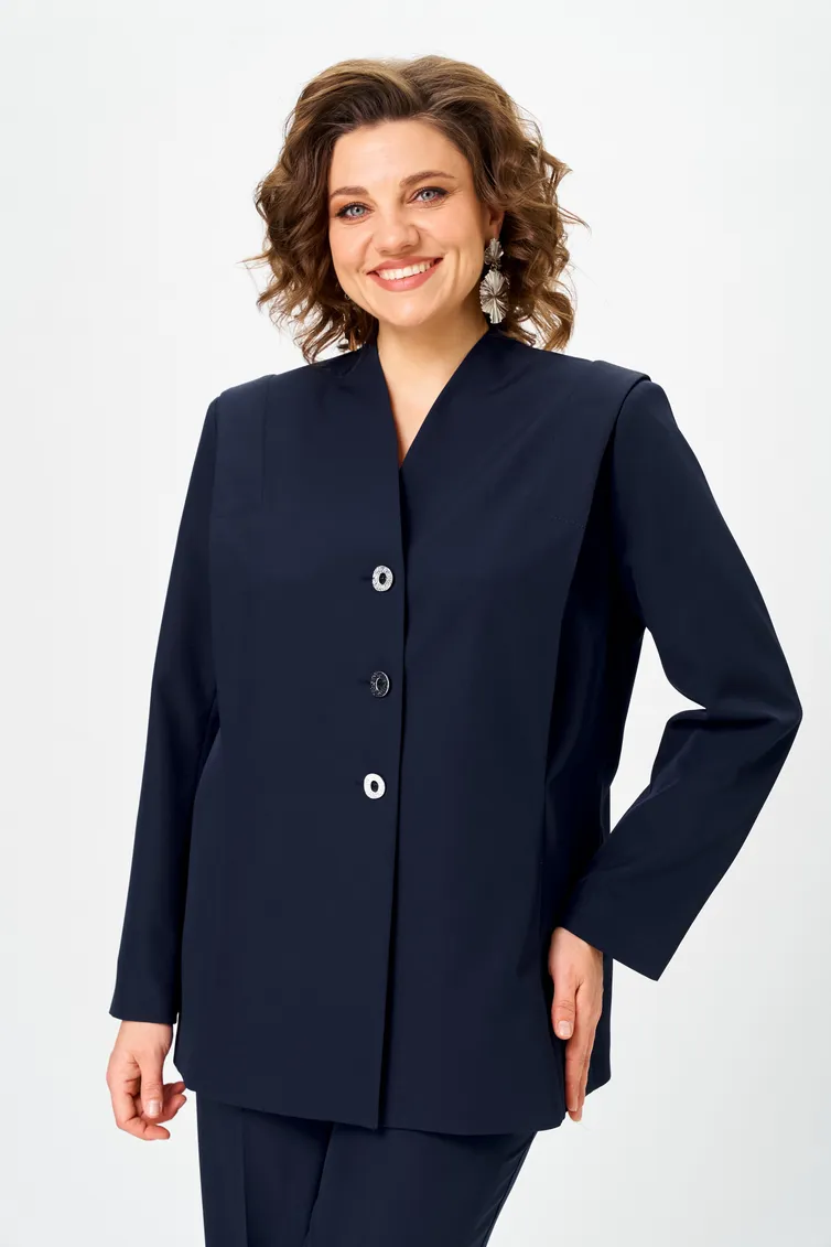 Suit Vilena-fashion #1138 temno-sinij