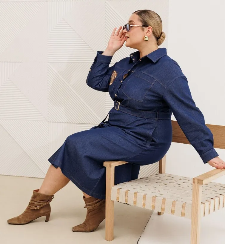 Sukienka Ava fashion #M-174 sinij
