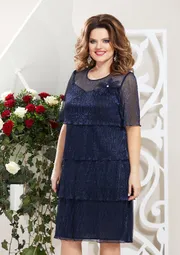 Платье Mira Fashion арт. 4389-11 син