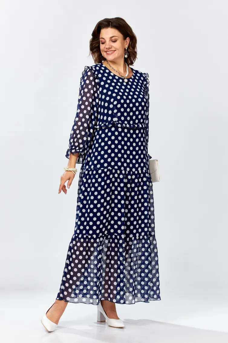 Sukienka LS #25301 sinij