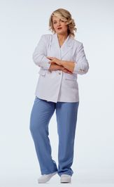 Костюм OVERYOU 246/1 белый с голубым