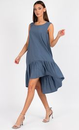Dress VIZAVI 838 sero-sinij