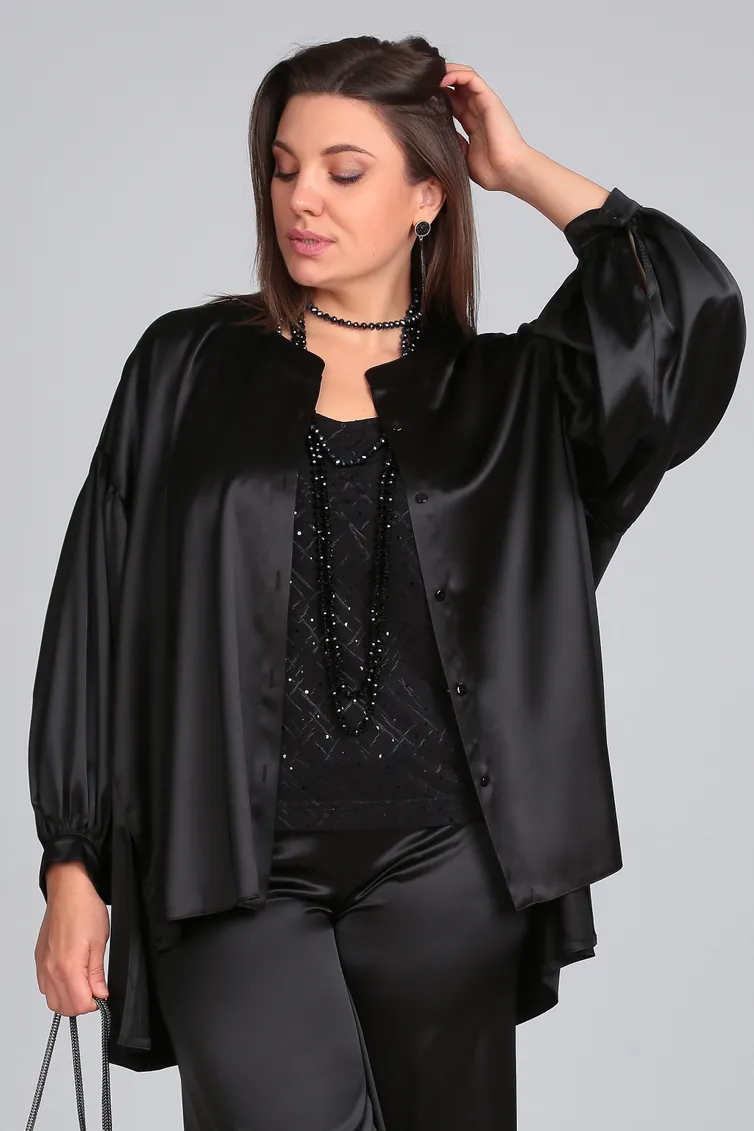 Bluzka LS #0142 chern
