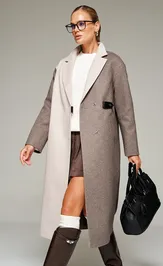 Coat Beautiful & Free 7014 korichnevo-pesochnyj