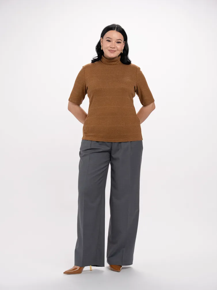Skoczek FASHION CENTRE #V-4057/Svetlo-korichnevyj/164