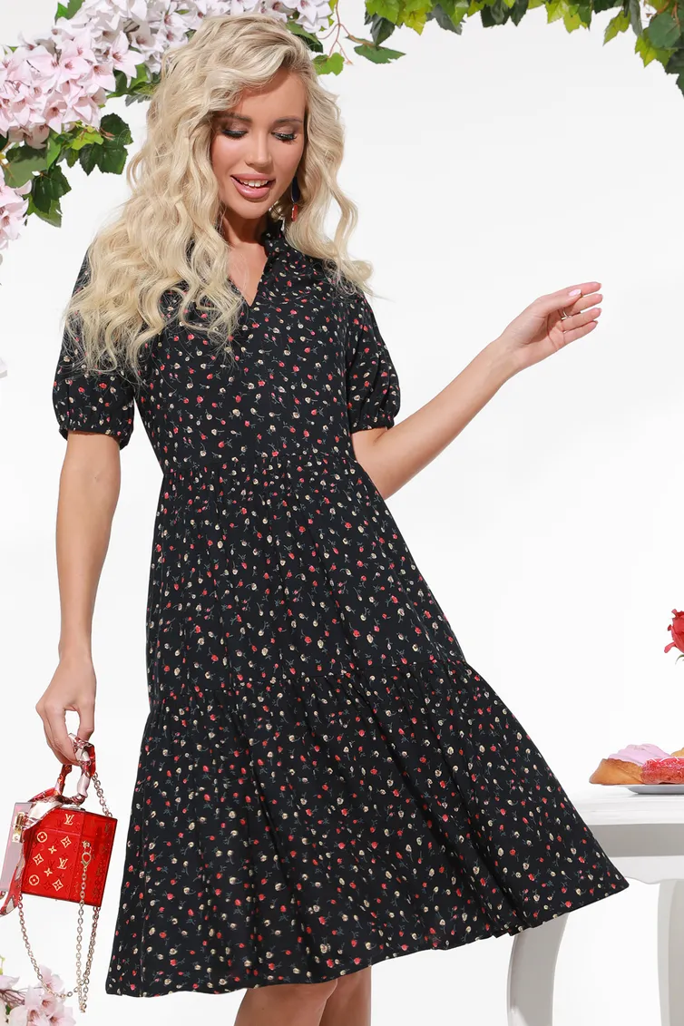 Sukienki DS Trend #P-3849 (Cvetochnyj parfyum, stajl)