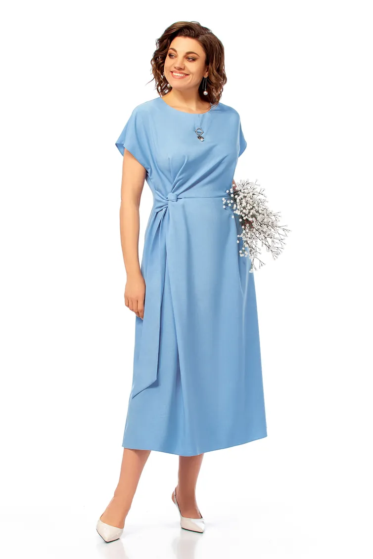 Dress Olga Style #S1019 goluboj