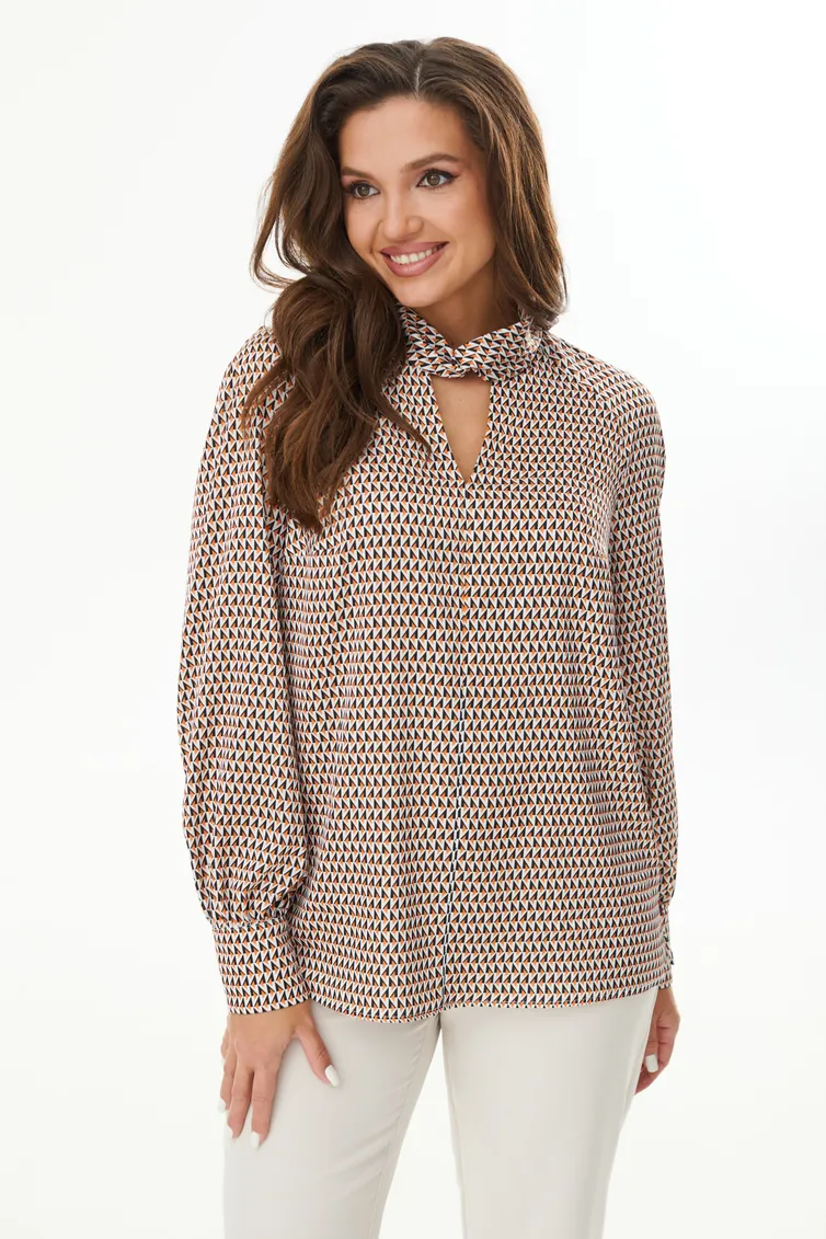 Bluzka MALI #623-054 ryzhij romb