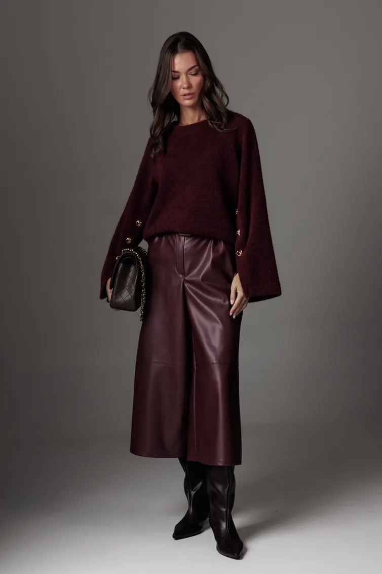 Spodnie Lyushe #4520 bordo