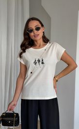 Костюм Dilana Vip 2139 молочный/черный