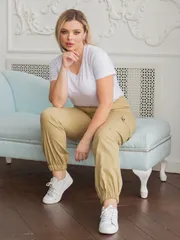 Spodnie NOVITA #1333 pesochnyj