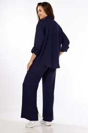 Garnitur Vilena-fashion #878 temno-sinij