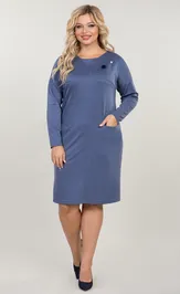 Платье NOVITA 1200 джинсовый