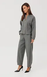Бомбер V&N fashion 1206_серый