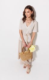 Платье Люше 4378 бежевый