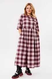 Платье Michel Chic арт. 2132/1 бордо, клетка