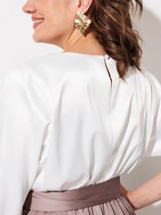 Платье Anastasia MAK арт. 1229 жемчужный+капучино