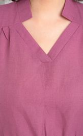 Dress Celentano 5028.1 len malinovyj
