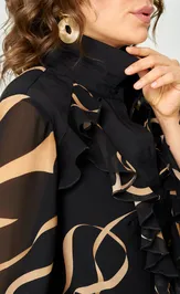 Blouse EVA GRANT 9019 print lenty