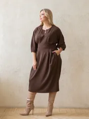 Платье NOVITA арт. 1360 коричневый