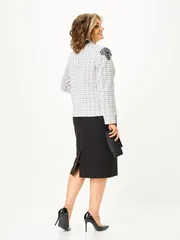 Suit Vilena-fashion #1198 belyj+chernyj