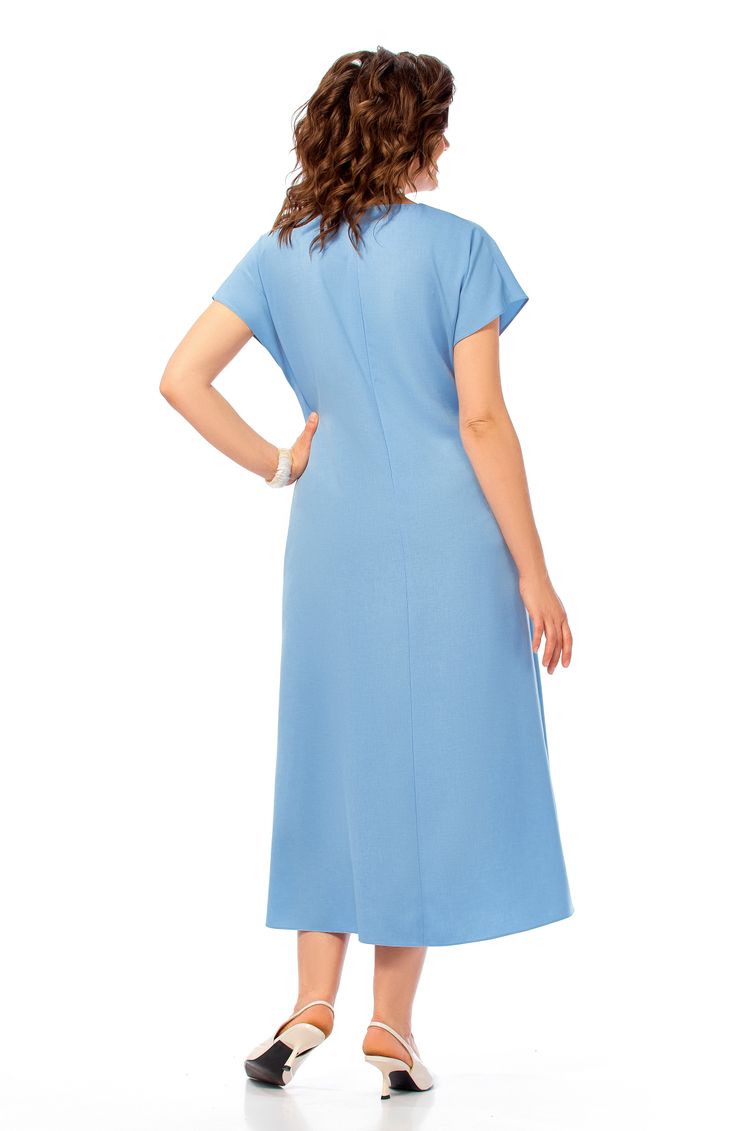 Платье Ольга Стиль арт. С1019 голубой