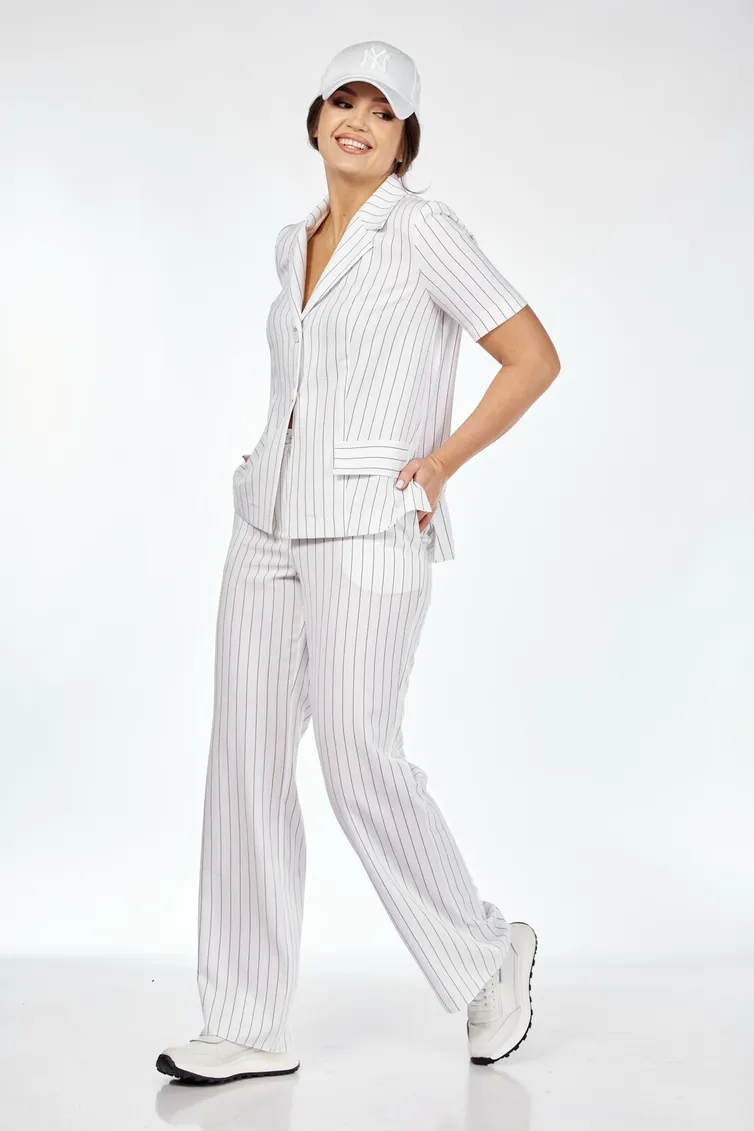 Garnitur Vilena-fashion #963 belyj v polosku