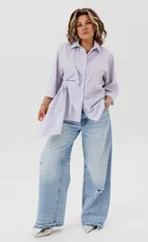 Koszula Anelli Laurel 1862 lavanda bant