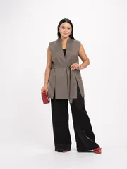 Kamizelka FASHION CENTRE #Pv-3841/Korichnevyj melanzh