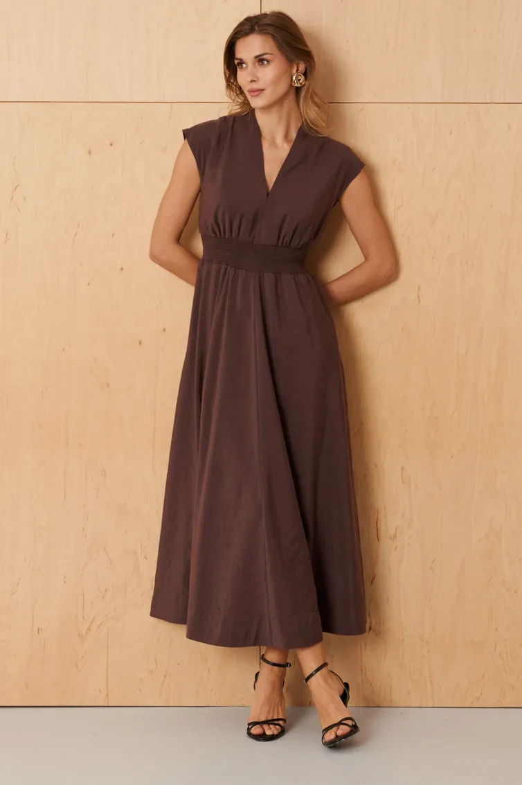 Dress PND #89880 korichnevyj