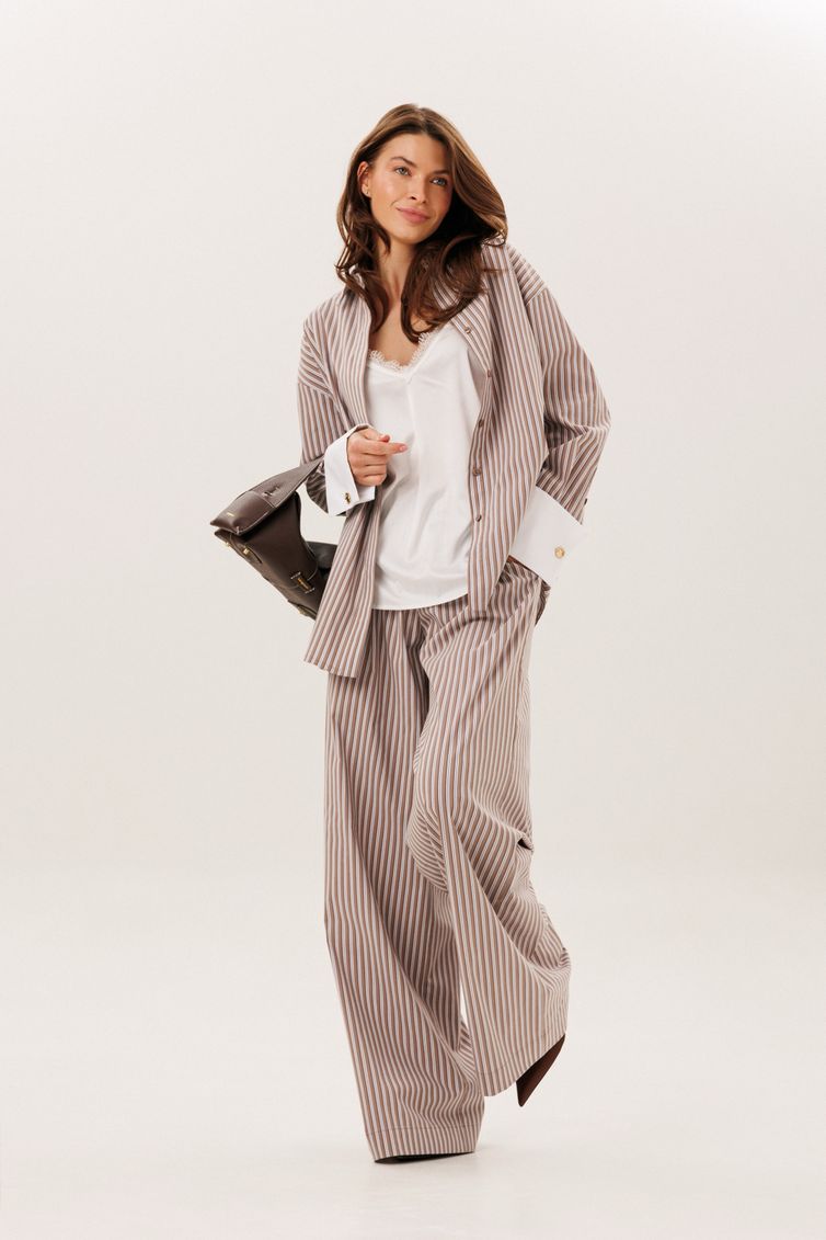 Trousers DILIA #4008 korichnevyj